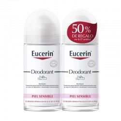 EUCERIN Sensitive Skin Deodorant 24H Roll-On DUPLO 2x50ml