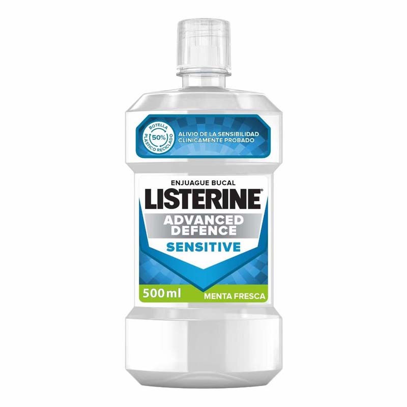 LISTERINE Advanced Defense Sensible Menthe Fraîche 500 ml