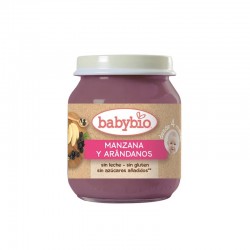 BABYBIO Potito de Fruta BIO Manzana y Arandanos +4m 130g