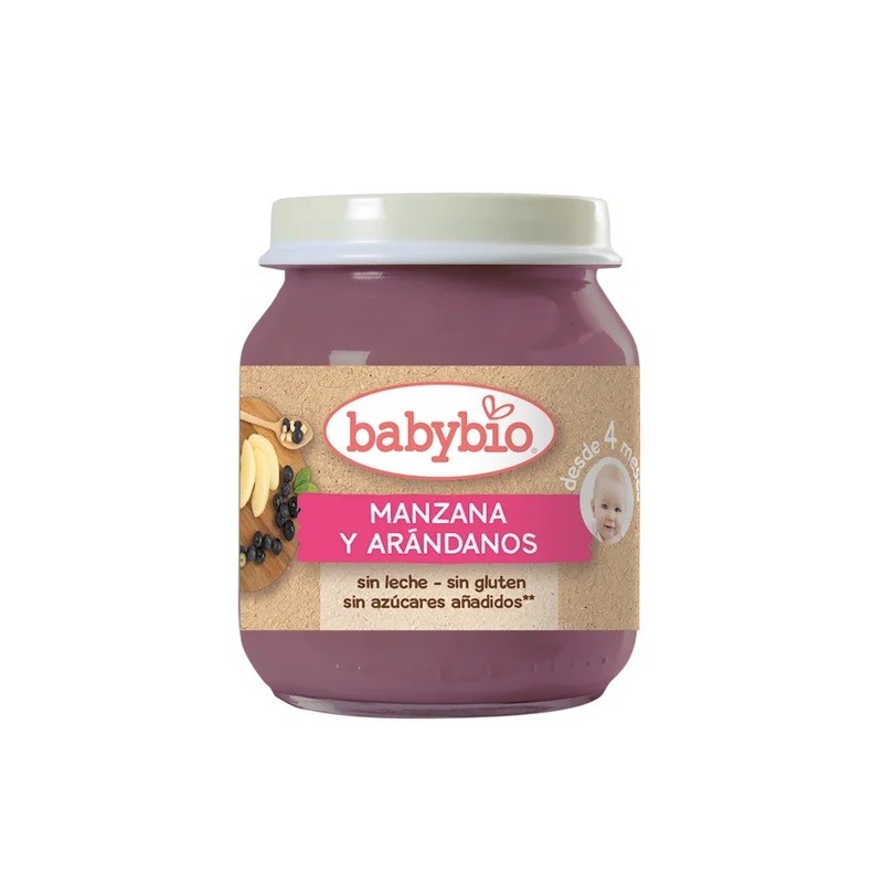 BABYBIO Organic Fruit Jar Apple and Blueberries +4m 130g