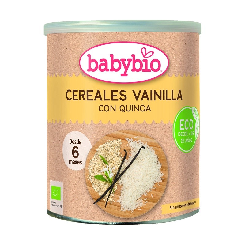 BABYBIO Vanilla Cereals with BIO Quinoa +6m 220g