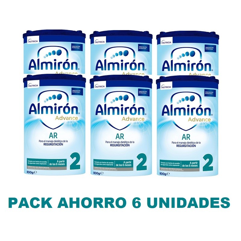 ALMIRÓN AR 2 Anti-Regurgitation Follow-on Milk VALUE PACK 6x800gr