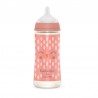 SUAVINEX Biberón Premium Bonhomía +6m Silicona SX Pro Fisiológica 360ml (Búho Rosa)