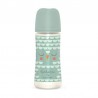 SUAVINEX Biberón Premium Bonhomía +6m Silicona SX Pro Fisiológica 360ml (Búho Verde)