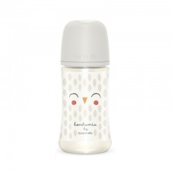 SUAVINEX Premium Bonhomía Baby Bottle +3m SX Pro Physiological Silicone 270ml (White Owl)