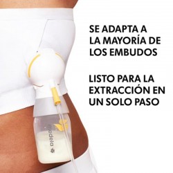 MEDELA Top Extracción Hands-Free Blanco Talla XL adaptable
