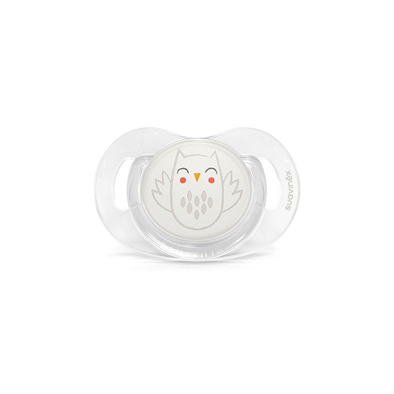 SUAVINEX Chupeta Premium T Silicone Fisiológica 0-6 Meses (Coruja Branca) SUAVINEX Chupeta Premium T Silicone Fisiológica 0-6 Meses (Coruja Branca)