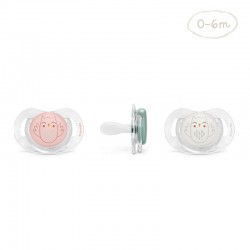 Chupeta SUAVINEX Premium Bonhomía Tetina Fisiológica de Silicone 0-6 Meses (Coruja Branca)
