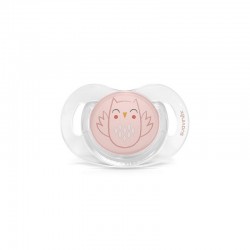 Chupeta SUAVINEX Premium Bonhomía Tetina Anatômica de Silicone 0-6 Meses (Coruja Rosa)