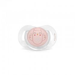 SUAVINEX Premium Bonhomía Pacifier Anatomical Silicone Teat 0-6 Months (Pink Owl)