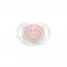 SUAVINEX Premium Bonhomía Schnuller, anatomischer Sauger aus Silikon, 0 – 6 Monate (rosa Eule)