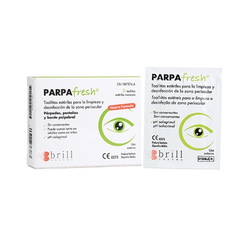 Parpafresh Sterile Augenlid-Reinigungstücher 6 Einheiten