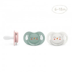 Packs The Basic Verde Mamaderas + broche y Chupete 0/6 meses