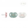 Chupeta SUAVINEX Premium Bonhomía Tetina Fisiológica de Silicone 6-18 Meses (Coruja Verde)