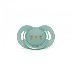 Chupeta SUAVINEX Premium Bonhomía Tetina Fisiológica de Silicone +18 Meses (Coruja Verde)