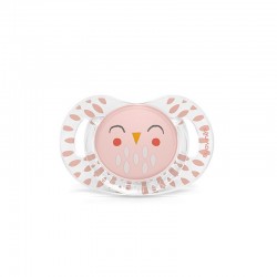 SUAVINEX Premium Pacifier Bonhomía Physiological Silicone Teat +18 Months (Pink Owl)