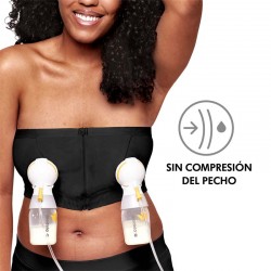 Top d'extraction mains libres MEDELA Noir Taille M sans compression thoracique