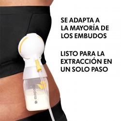 MEDELA Top Extraction Mains Libres Noir Taille M extraction en une seule étape