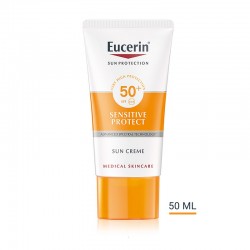 EUCERIN Crème Solaire Sensitive Protect Peaux Sensibles SPF50+ (50ml)
