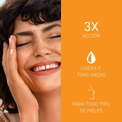 EUCERIN CC Crema Solar con Color Tono Medio SPF50+ (50ml) beneficios