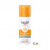 EUCERIN Oil Control SPF50+ Gel-Crème Solaire Visage Sec Couleur Toucher Moyen 50 ml