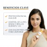 EUCERIN Oil Control SPF50+ con colore Gel-crema solare viso secco al tocco medio 50ml Benefici