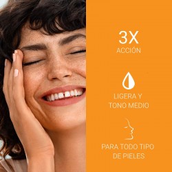 EUCERIN Pigment Control SPF50+ avec Gel-Crème Solaire Visage Couleur Moyenne 50 ml