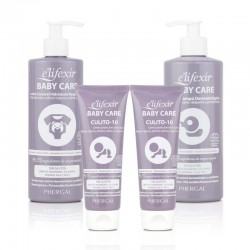 ELIFEXIR Baby Care Shampoo Gel Basket + Body Milk + Diaper Area Cream Butt 10