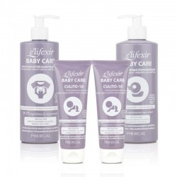 ELIFEXIR Baby Care Shampooing Gel Panier + Lait Corps + Crème Zone Couche Fesses 10