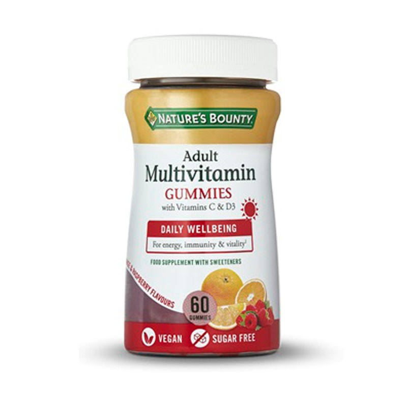BOUNTY Multivitamin Vit C & D3 Erwachsene 60 Gummibärchen BOUNTY Multivitamin Vit C & D3 Erwachsene 60 Gummibärchen
