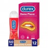 DUREX Pack Preservativo Dame Placer 12 Condones + Lubricante Fresa 50 ml