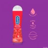 DUREX Kondompaket Give Me Pleasure 12 Kondome + Erdbeer-Gleitgel 50 ml