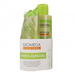 A-DERMA Exomega Control Pack Aceite Limpiador 500 ml +ECO RECARGA