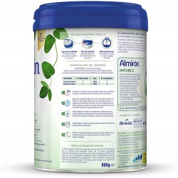 ALMIRÓN Nature 2 Follow-on Milk Powder 800gr how to use