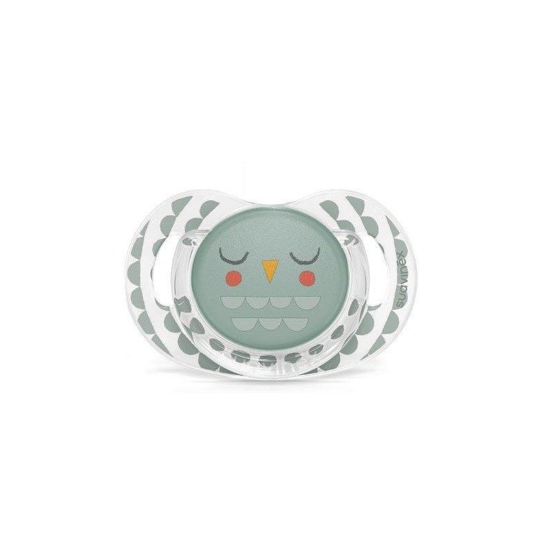 SUAVINEX Bonhomía Sucette Tétine Anatomique Silicone SX Pro +18M (Chouette Verte) SUAVINEX Bonhomía Sucette Tétine Anatomique Silicone SX Pro +18M (Chouette Verte)