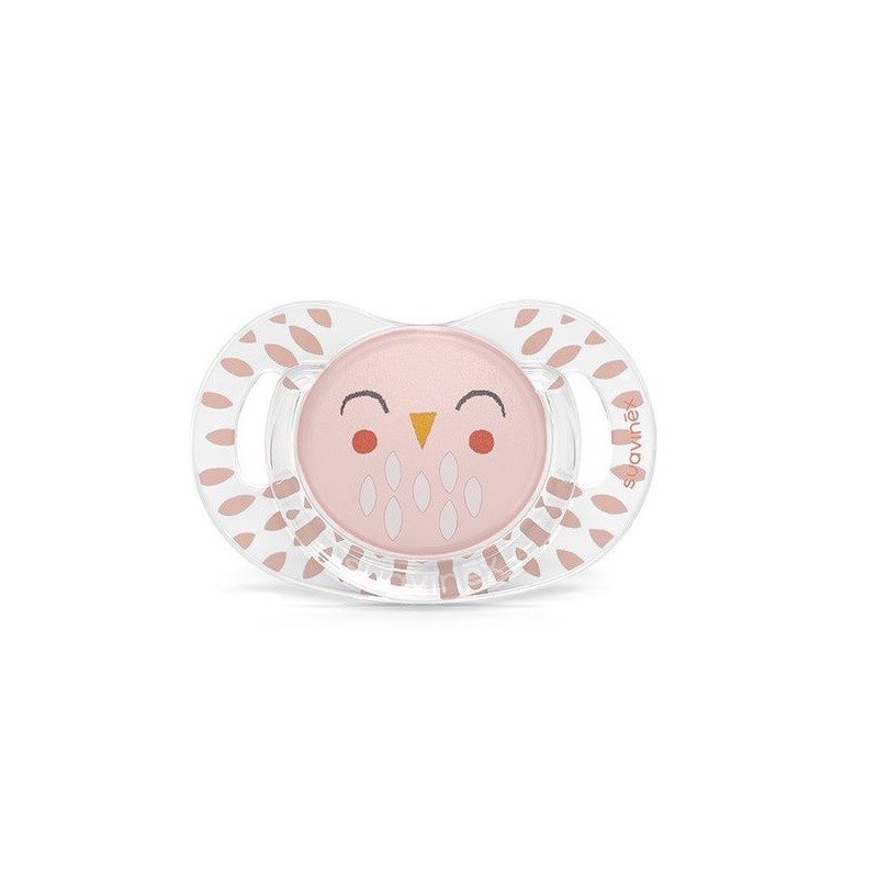 Ciuccio SUAVINEX Bonhomía Tettarella anatomica in silicone SX Pro +18M (Gufo rosa) Ciuccio SUAVINEX Bonhomía Tettarella anatomica in silicone SX Pro +18M (Gufo rosa)