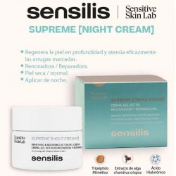 SENSILIS Gel-Crème Nuit Suprême Détoxifiant 50 ml