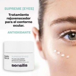 SENSILIS Supreme Contorno de Ojos Detoxificante y Rellenador 20ml tratamiento rejuvenecedor