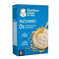 GERBER Papillas Multicereales 0% +6 Meses 270g