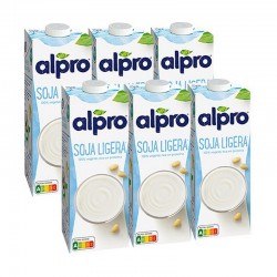 ALPRO Bebida de Soja Ligera 100% Vegetal PACK 6x1L