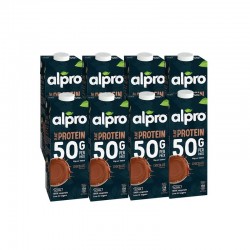 ALPRO Bebida de Soja Chocolate con Proteínas 100% Vegetal PACK 8x1L