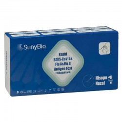 TEST ANTIGÈNE Test Nasal Covid-19 et Grippe A/B 1 unité - SunyBio