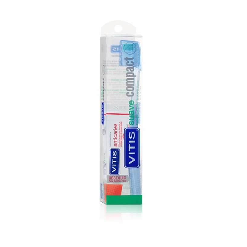 VITIS Compact Soft Zahnbürste + Anti-Karies-Paste 15ml GESCHENK VITIS Compact Soft Zahnbürste + Anti-Karies-Paste 15ml GESCHENK