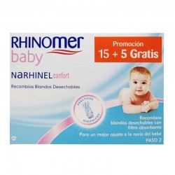 RHINOMER BABY NARHINEL Comfort Recargas macias descartáveis ​​15 + 5 GRÁTIS