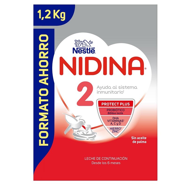 NIDINA 2 Lait de Suite Nourrisson 1,2Kg FORMAT ÉCONOMIQUE NIDINA 2 Lait de Suite Nourrisson 1,2Kg FORMAT ÉCONOMIQUE