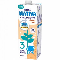 NATIVA 3 Crecimiento Galleta María 1L Nestlé