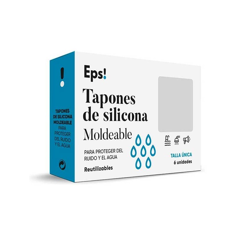 Eps! Formbare Silikonstöpsel Einheitsgröße 6 Einheiten