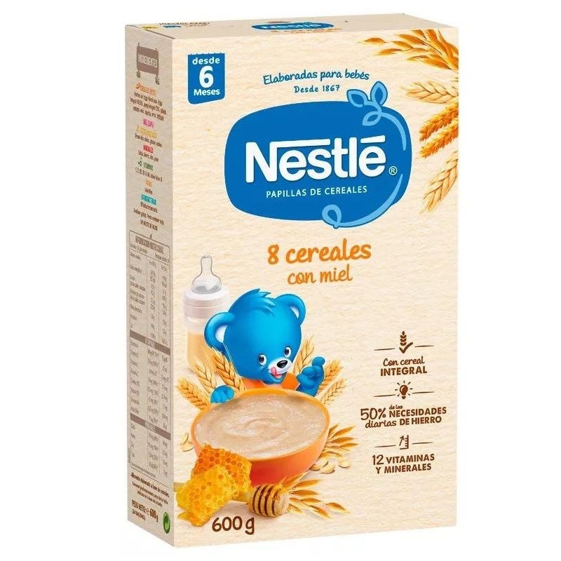 NESTLÉ Porridge 8 cereals with Honey +6m 600 gr