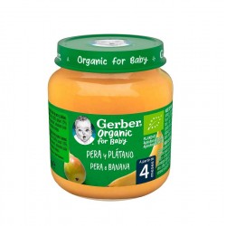 GERBER Glas BIO Birnen-Bananen-Püree +4 Monate 125g