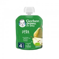 GERBER Organic Pouch Puree Pear 90gr